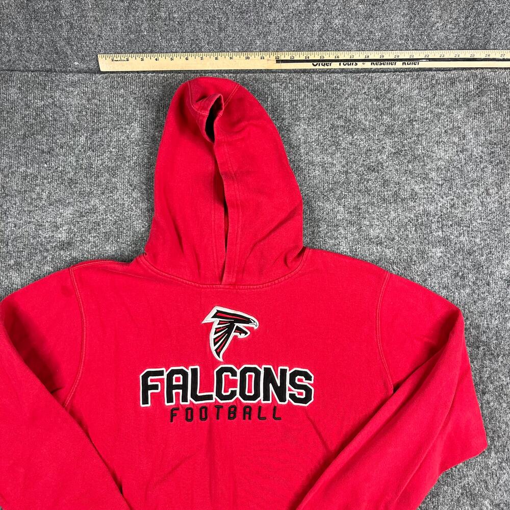 NFL Falcons Hoodie Mens XL Red Pullover Football Logo Graphic‎ Atlanta Fan Gear